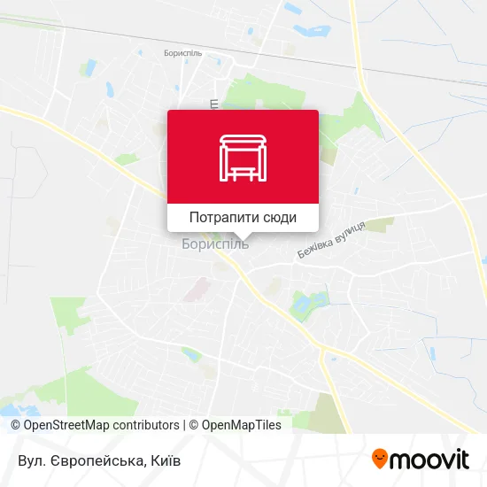 Карта Вул. Європейська