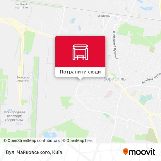 Карта Вул. Чайковського
