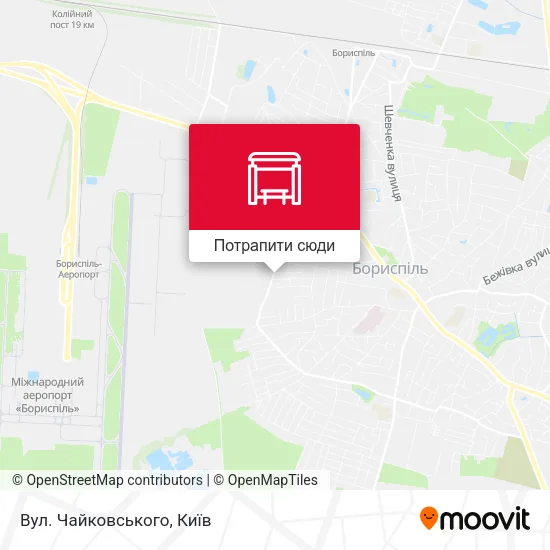 Карта Вул. Чайковського
