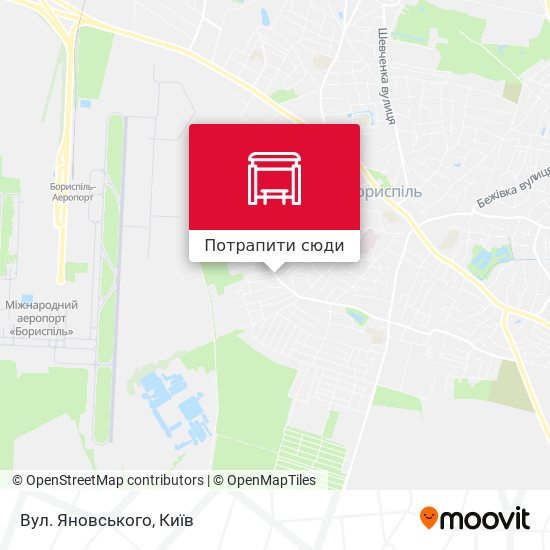 Карта Вул. Яновського