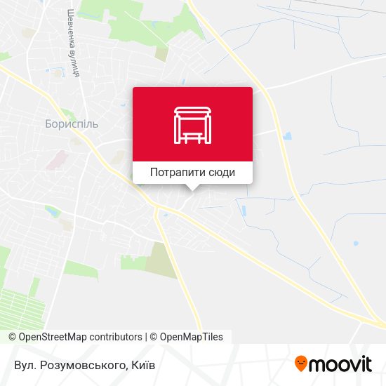Карта Вул. Розумовського