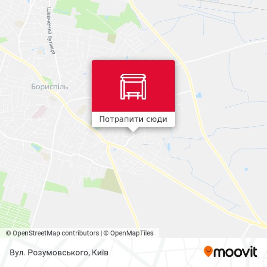 Карта Вул. Розумовського