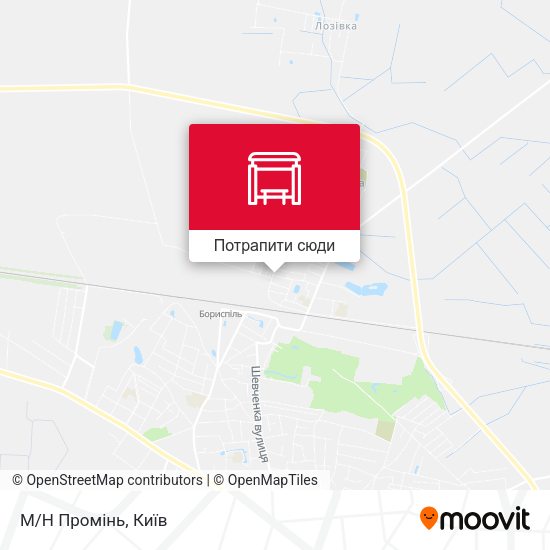 Карта М/Н Промінь