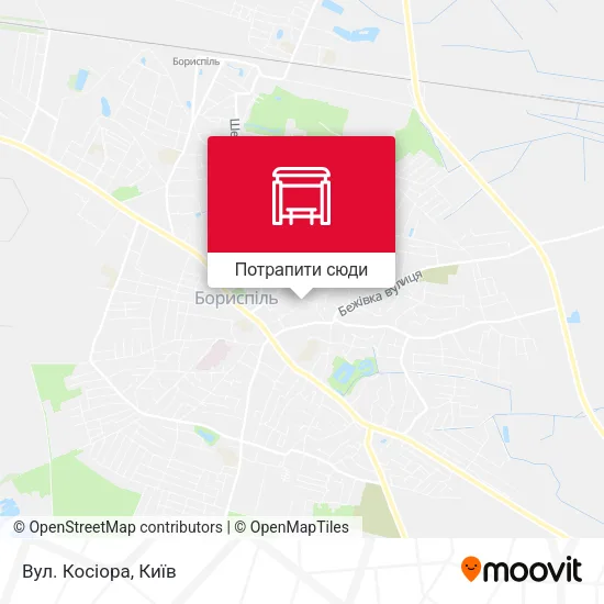 Карта Вул. Косіора