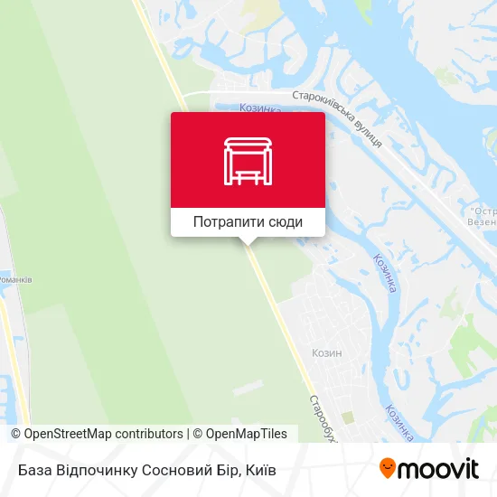 Карта База Відпочинку Сосновий Бір