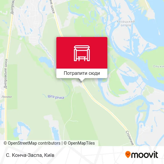 Карта С. Конча-Заспа