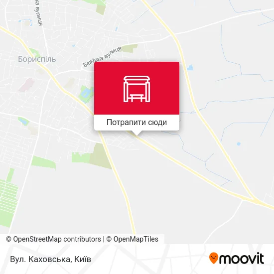 Карта Вул. Каховська