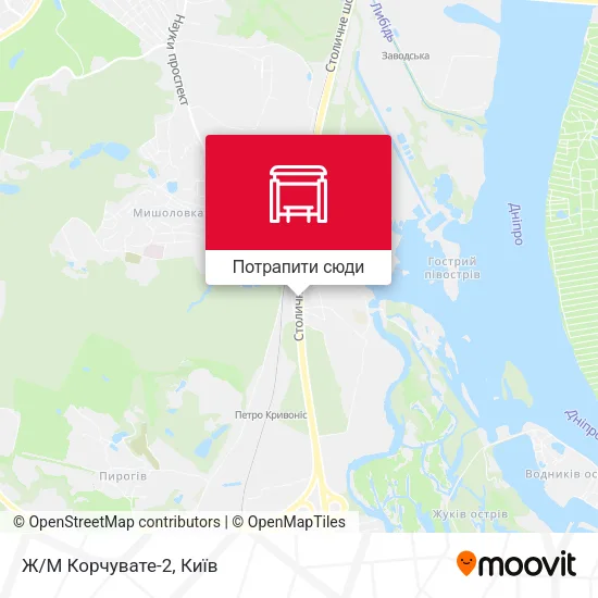 Карта Ж/М Корчувате-2
