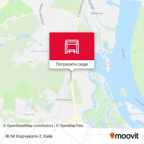 Карта Ж/М Корчувате-2