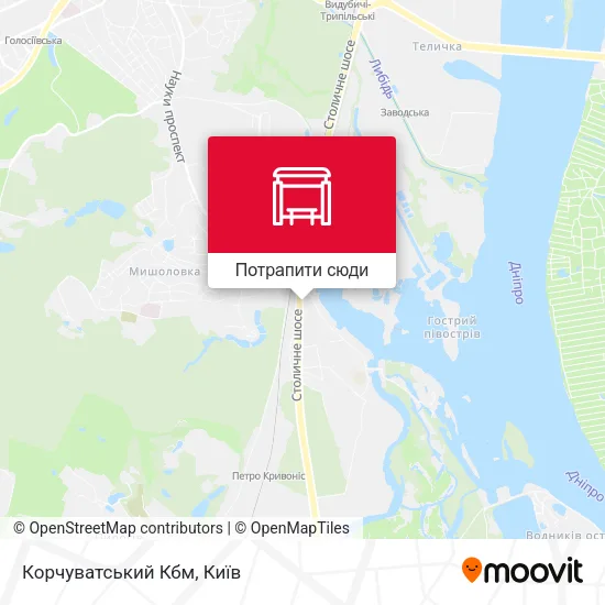 Карта Корчуватський Кбм