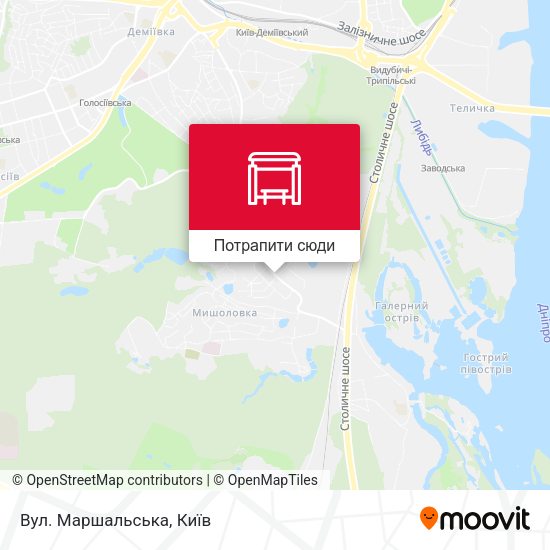 Карта Вул. Маршальська