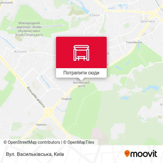 Карта Вул. Васильківська