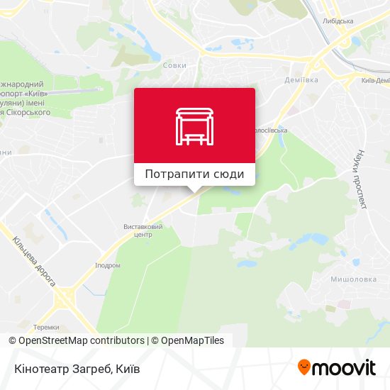 Карта Кінотеатр Загреб