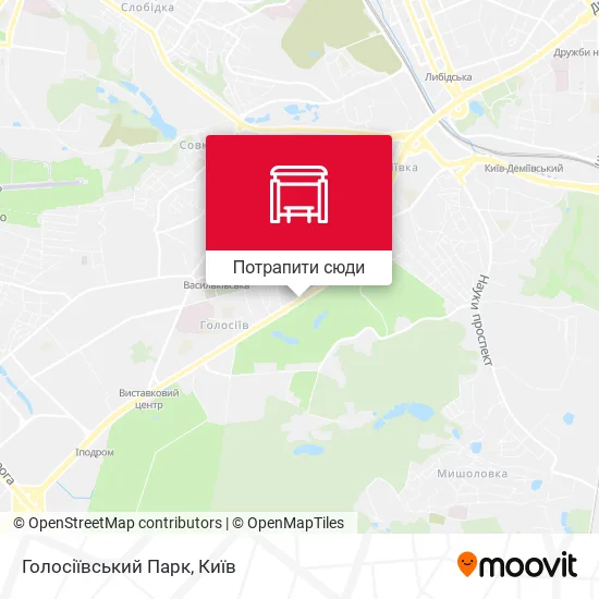 Карта Голосіївський Парк