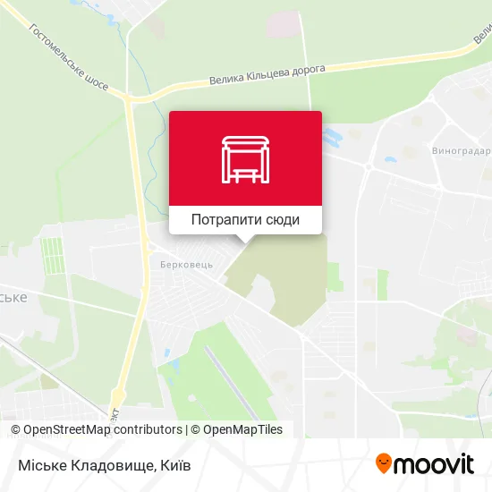 Карта Міське Кладовище