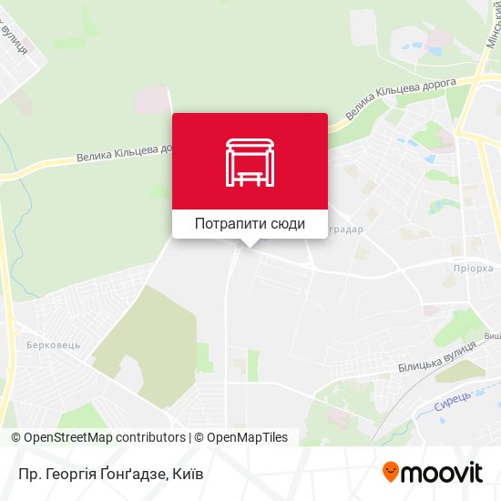 Карта Пр. Георгія Ґонґадзе