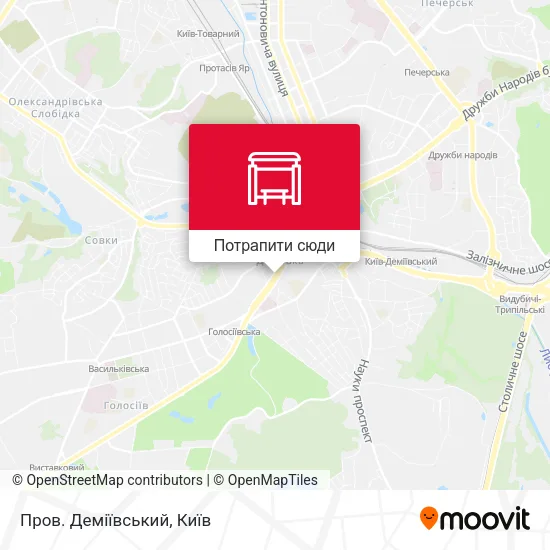 Карта Пров. Деміївський