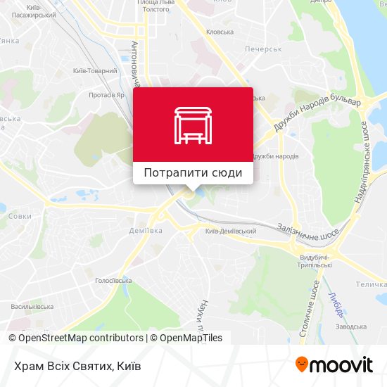 Карта Храм Всіх Святих