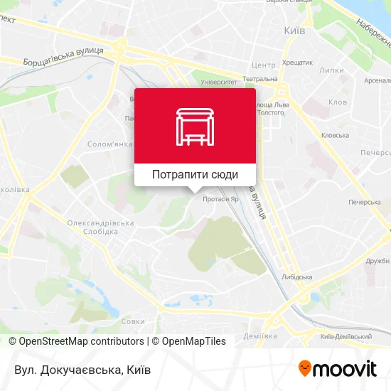 Карта Вул. Докучаєвська