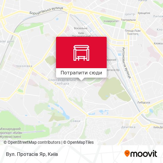 Карта Вул. Протасів Яр