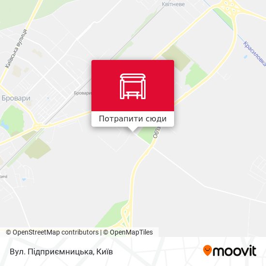 Карта Вул. Підприємницька