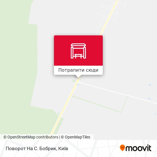 Карта Поворот На С. Бобрик