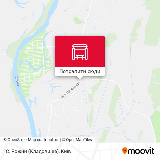 Карта С. Рожни (Кладовище)