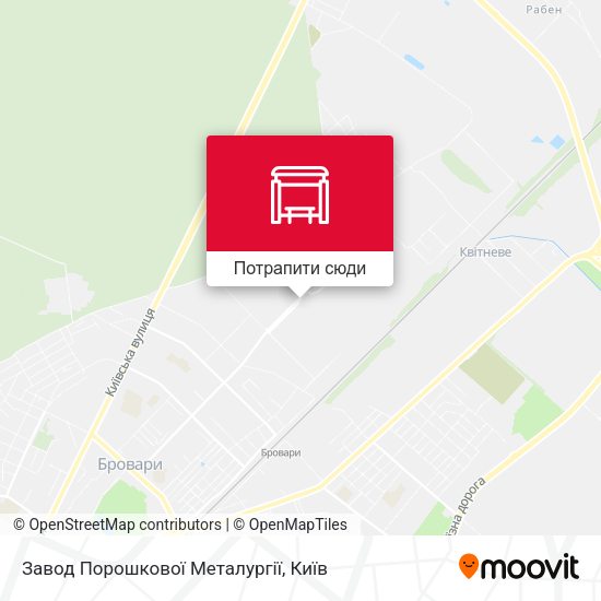 Карта Завод Порошкової Металургії