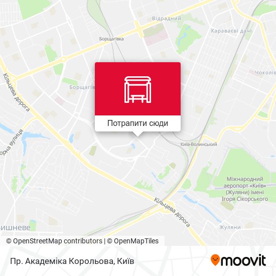 Карта Пр. Академіка Корольова