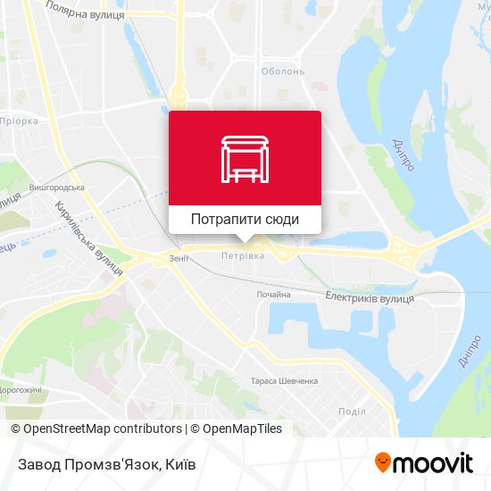 Карта Завод Промзв'Язок