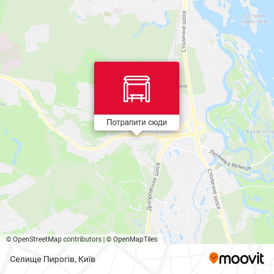 Карта Селище Пирогів