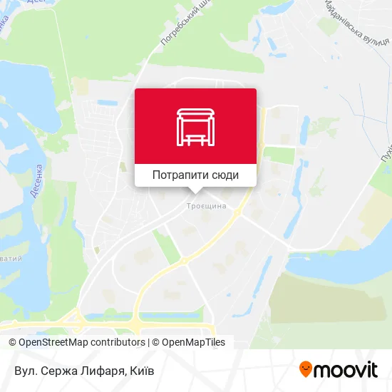 Карта Вул. Сержа Лифаря