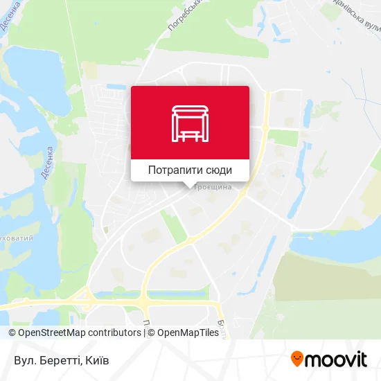 Карта Вул. Беретті