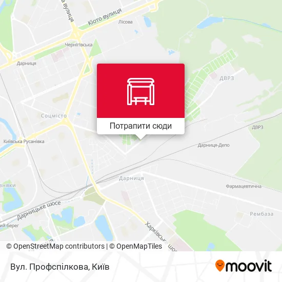 Карта Вул. Профспілкова