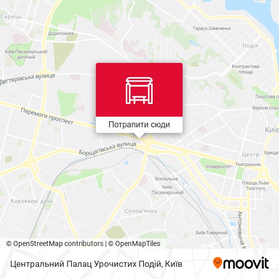 Карта Центральний Палац Урочистих Подій