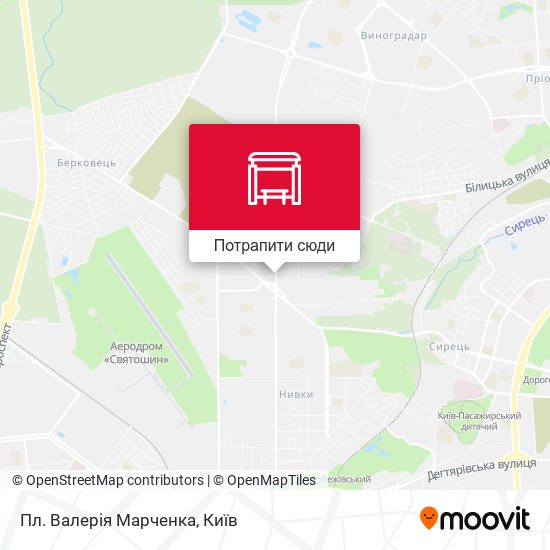 Карта Пл. Валерія Марченка