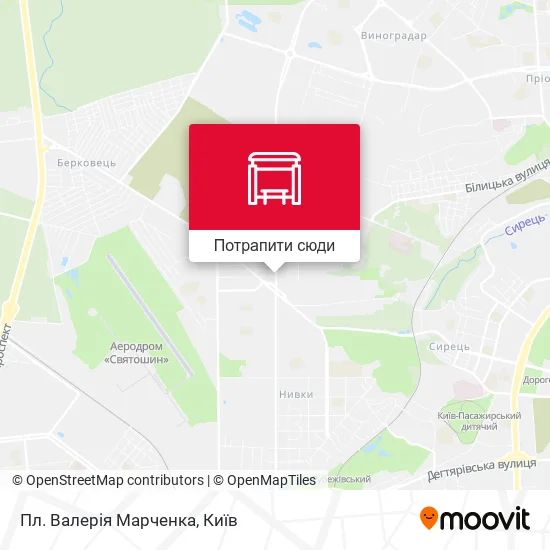 Карта Пл. Валерія Марченка