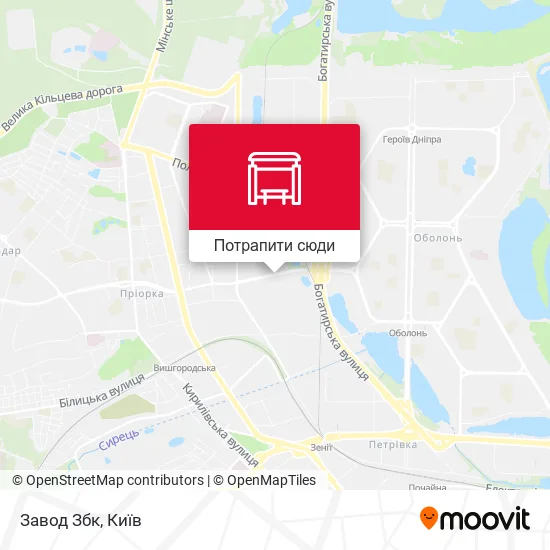 Карта Завод Збк