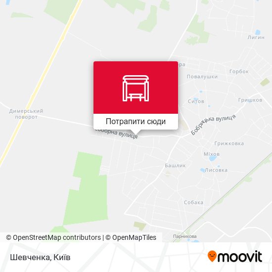 Карта Шевченка