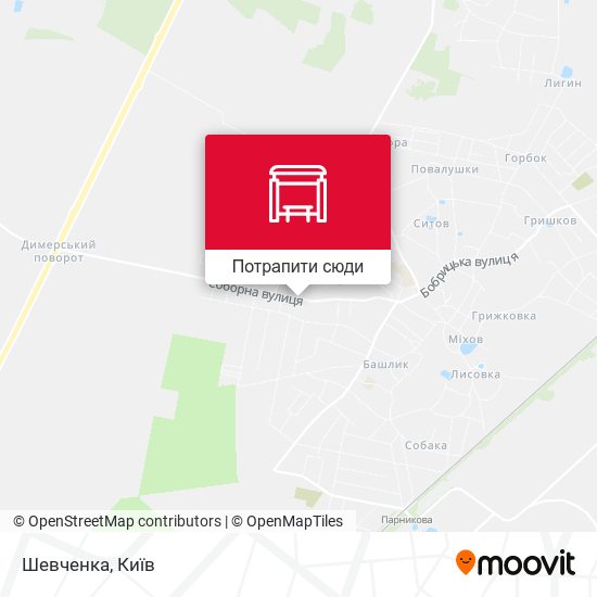 Карта Шевченка