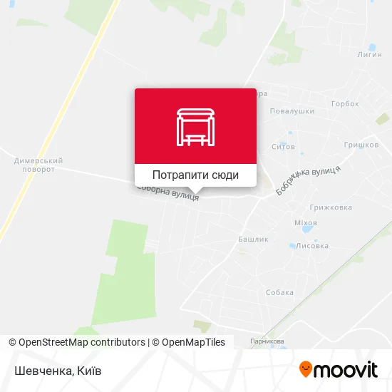 Карта Шевченка