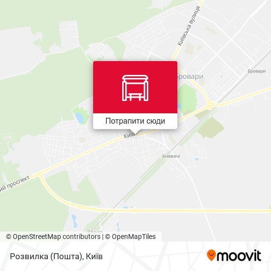 Карта Розвилка (Пошта)