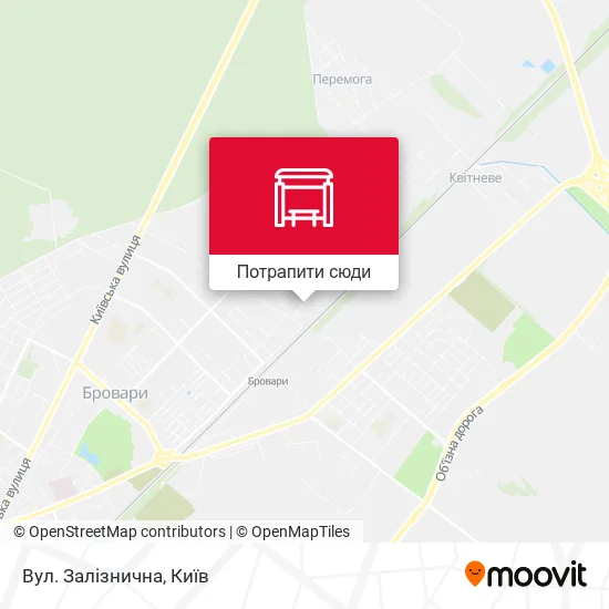 Карта Вул. Залізнична