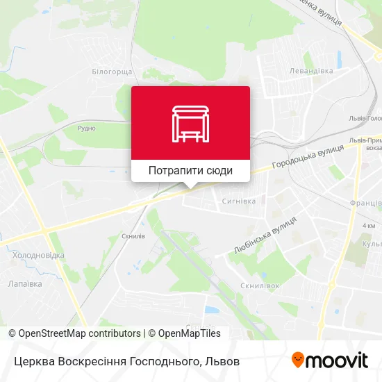 Карта Церква Воскресіння Господнього