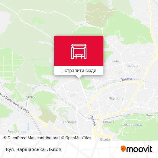 Карта Вул. Варшавська