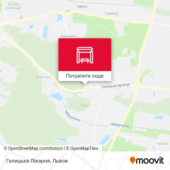 Карта Галицька Лікарня