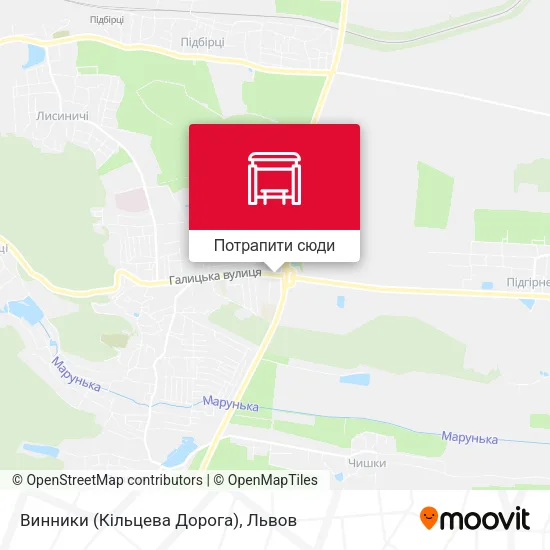 Карта Винники (Кільцева Дорога)