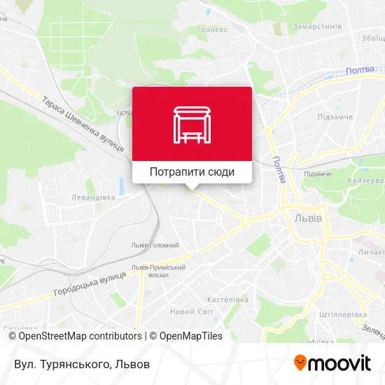 Карта Вул. Турянського