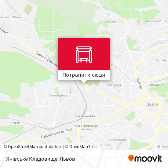 Карта Янівське Кладовище