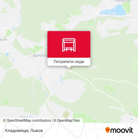 Карта Кладовище